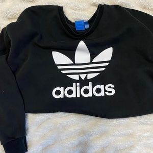 Women’s black Adidas Crewneck